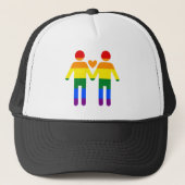 Regenboogmannen Trucker Pet (Voorkant)