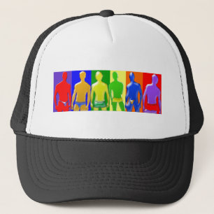RegenboogMannen Trucker Pet