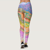 Regenboogmarmer Leggings (Achterkant)