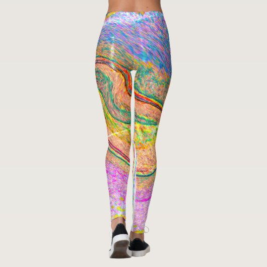 Regenboogmarmer Leggings (Achterkant)