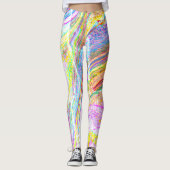 Regenboogmarmer Leggings (Voorkant)
