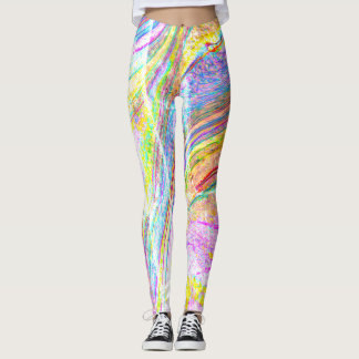 Regenboogmarmer Leggings