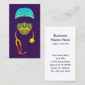 regenboogmasker in het visitekaartje van paisley (Voorkant / Achterkant)