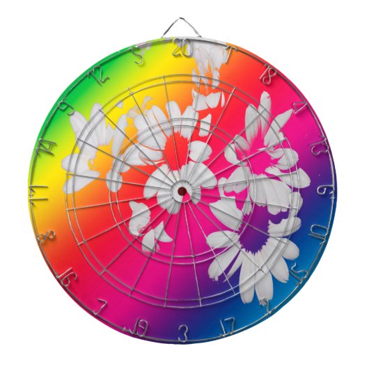 Regenboogmazen Dartbord (Voorkant)