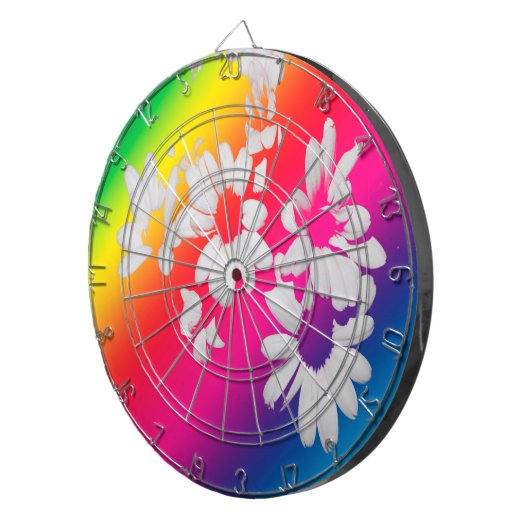 Regenboogmazen Dartbord (Voorkant Rechts)