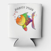 Regenboogmeerkleurige pacifische oceaantonijn blikjeskoeler (Voorkant)