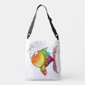 Regenboogmeerkleurige pacifische oceaantonijn crossbody tas (Achterkant)