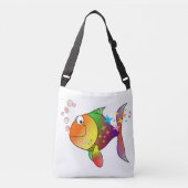 Regenboogmeerkleurige pacifische oceaantonijn crossbody tas (Voorkant)