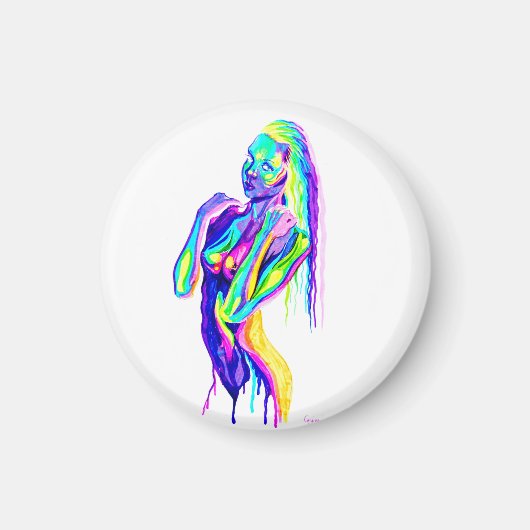Regenboogmeisje Magneet (Voorkant)