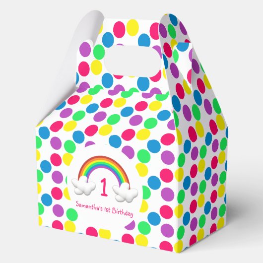 Regenboogmeisjes Elke dag Bedankdoosjes (Voorkant)