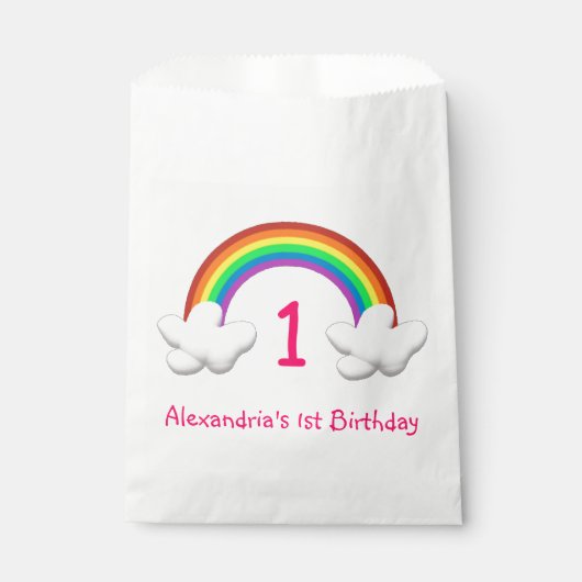 Regenboogmeisjes Elke dag Bedankzakje (Voorkant)