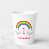 Regenboogmeisjes Elke dag Papieren Bekers (Voorkant)