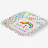 Regenboogmeisjes Elke dag Papieren Bordje (Gebogen)