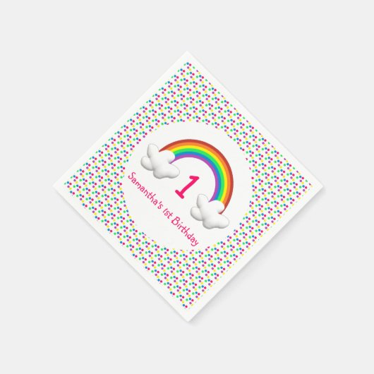 Regenboogmeisjes Elke dag Servet (Hoek)