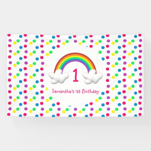 Regenboogmeisjes Elke dag Spandoek (Horizontaal)