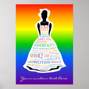 Regenboogmeisjes, Freemason Youth Custom Poster Gi