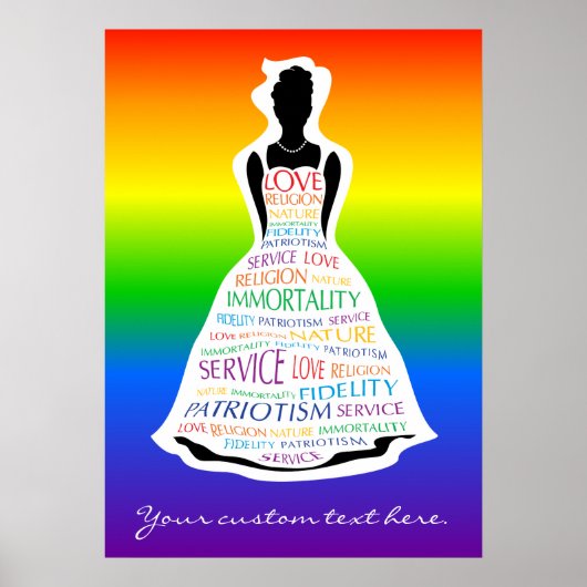 Regenboogmeisjes, Freemason Youth Custom Poster Gi (Voorkant)