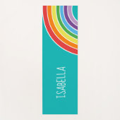 regenboogmeisjes gepersonaliseerd yogamat (Voorkant)