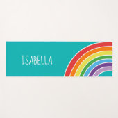  regenboogmeisjes gepersonaliseerd yogamat (Voorkant (horizontaal))