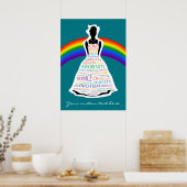 Regenboogmeisjes, Masonic Custom Poster Wall Art G (Keuken)