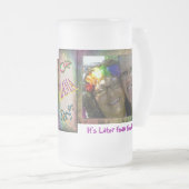 Regenboogmeisjes Matglas Bierpul (Voorkant rechts)