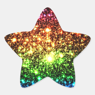 Regenboogmelkas Ster Sticker