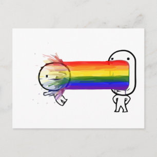 regenboogmeme briefkaart