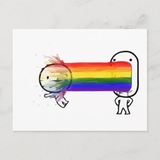 regenboogmeme briefkaart