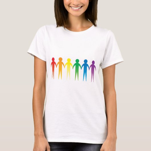 Regenboogmensen T-shirt (Voorkant)
