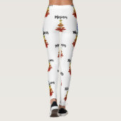 regenboogmerrie - kerstboom leggings (Achterkant)