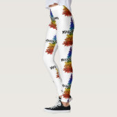 regenboogmerrie - kerstboom leggings (Links)