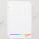 Regenboogminimaal Briefpapier (Voorkant / Achterkant)