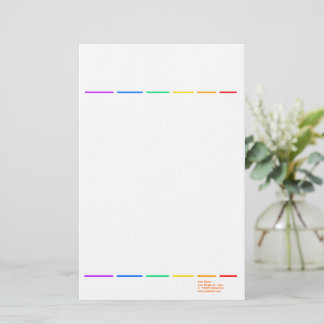 Regenboogminimaal Briefpapier