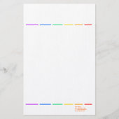 Regenboogminimaal Briefpapier (Voorkant)