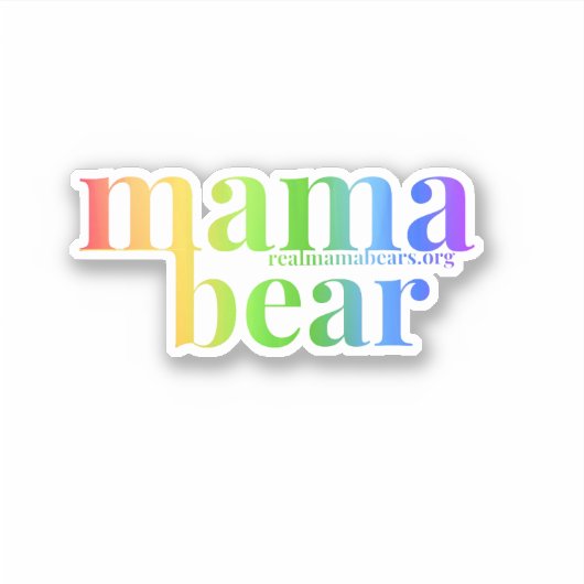 Regenboogmoeder Sticker (Voorkant)