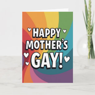 Regenboogmoeders Liefdevolle Dag Kaart