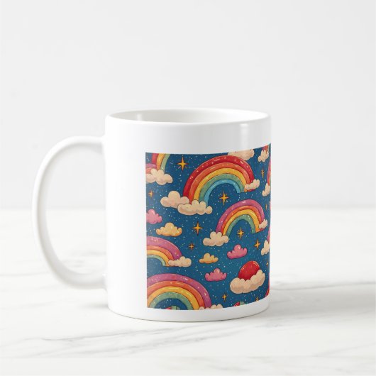 Regenboogmok Koffiemok (Links)