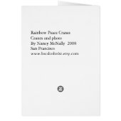 regenboogmolecuul vredeskranen (Achterkant)