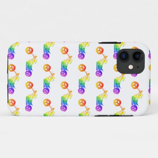 Regenboogmortocyclus Case-Mate iPhone Case (Achterkant (horizontaal))