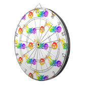 Regenboogmortocyclus Dartbord (Voorkant Rechts)