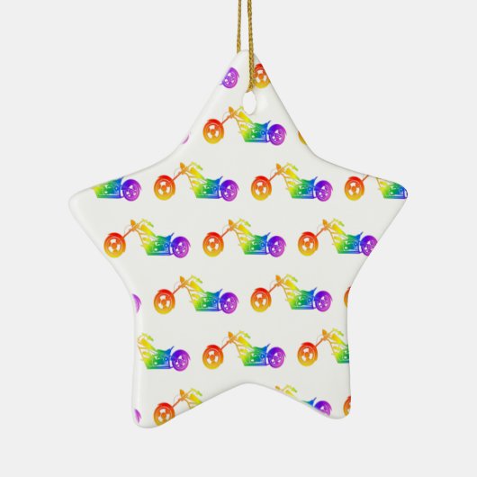 Regenboogmortocyclus Keramisch Ornament (Rechts)