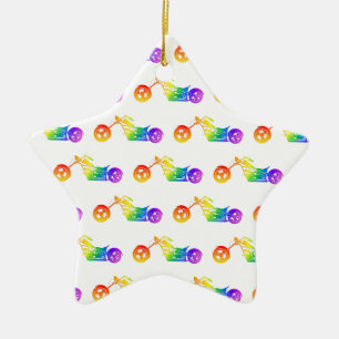 Regenboogmortocyclus Keramisch Ornament