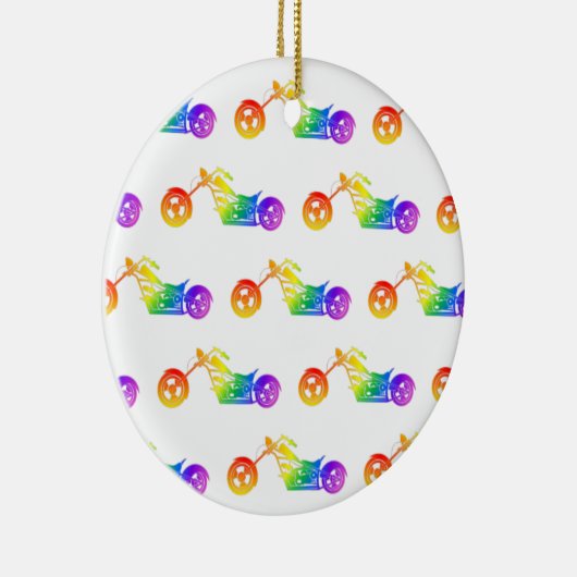 Regenboogmortocyclus Keramisch Ornament (Rechts)