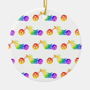 Regenboogmortocyclus Keramisch Ornament
