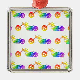 Regenboogmortocyclus Metalen Ornament