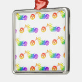 Regenboogmortocyclus Metalen Ornament (Links)