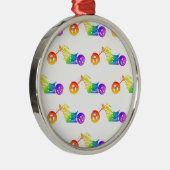 Regenboogmortocyclus Metalen Ornament (Rechts)