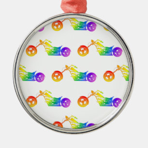 Regenboogmortocyclus Metalen Ornament