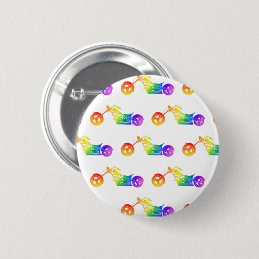 Regenboogmortocyclus Ronde Button 5,7 Cm (Voorkant /achterkant)