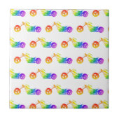 Regenboogmotor Tegeltje (Voorkant)